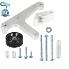 Alternator Bracket Low Mount F Body W Rear Brace Power Pump For Ls1 Camaro