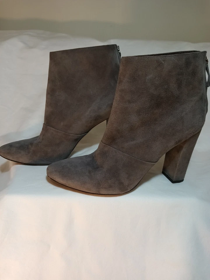 Botines J Crew Adele Talla Once Gris Gamuza Cremallera Trasera Foto 2 de 4