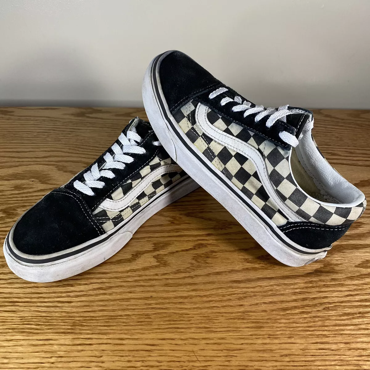 Vans Old Skool Black/White Checkered Shoes Size Men's 4.5 Women’s 6