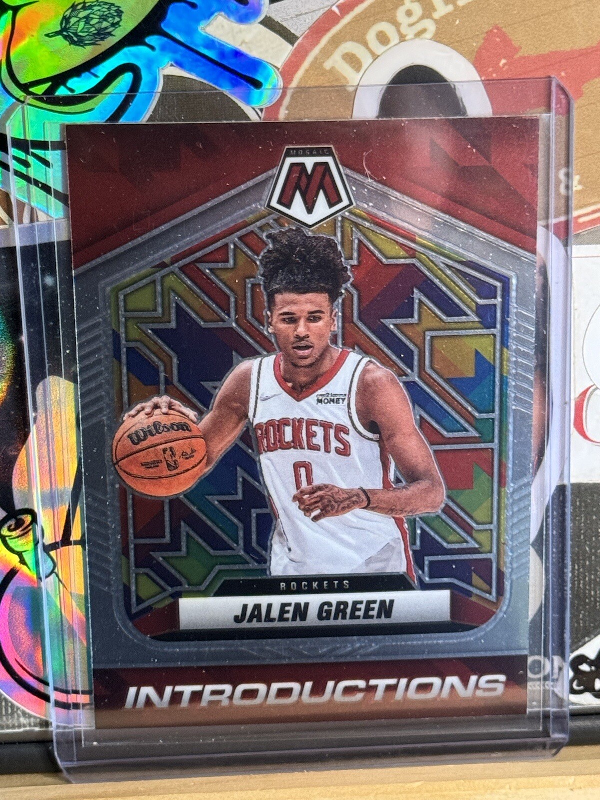 2021-22 Panini Mosaic #1 Jalen Green Introductions  Houston Rockets