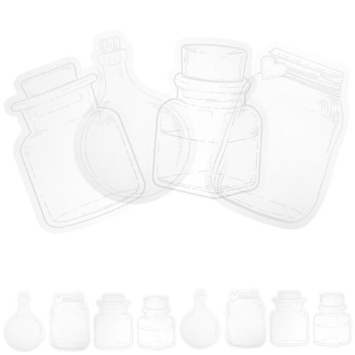20St Flaschenform Diy Transparent Dekorativ Aufkleber Glasform - Bild 1 von 12