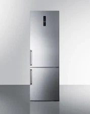 Summit 24" Stainless Steel Counter Depth Bottom Freezer Refrigerator - FFBF249SS
