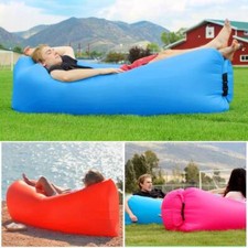 Inflatable Lounger Air Sofa Hammock Outdoor Indoor Camping Bed Beach Seat UK