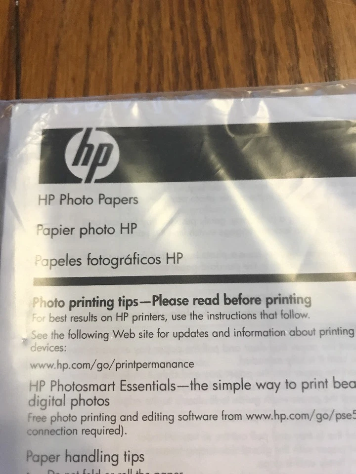 HP Photo Papers Papier Photo HP Instructions Ships N 24h - Image 3 of 3