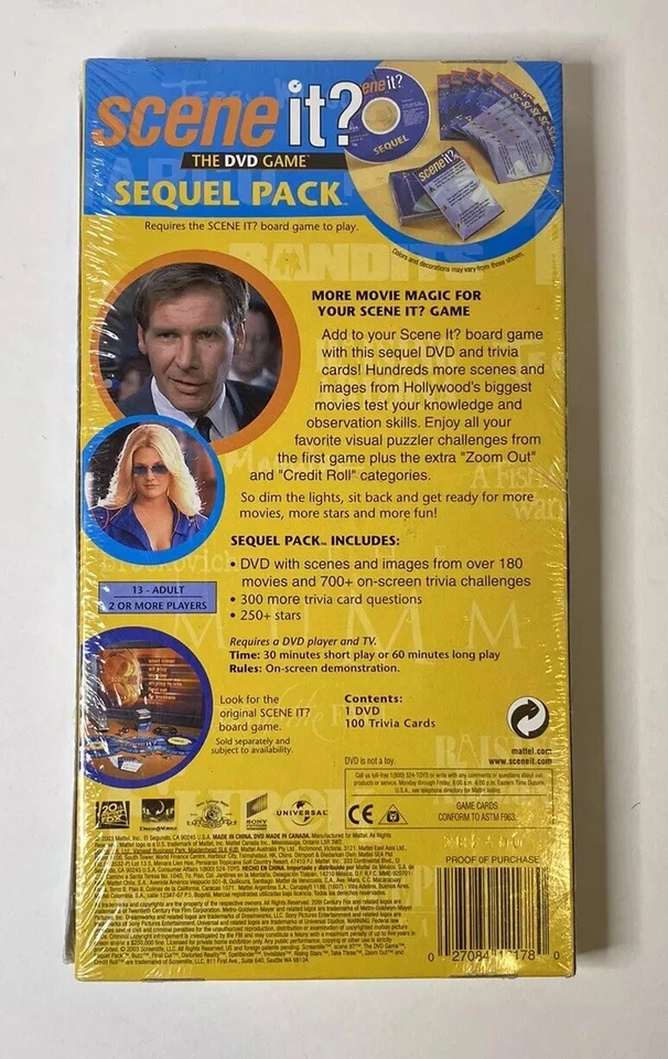 Scene It - MOVIE EDITION - The DVD Game Sequel Pack - Factory Sealed - Image 2 of 2