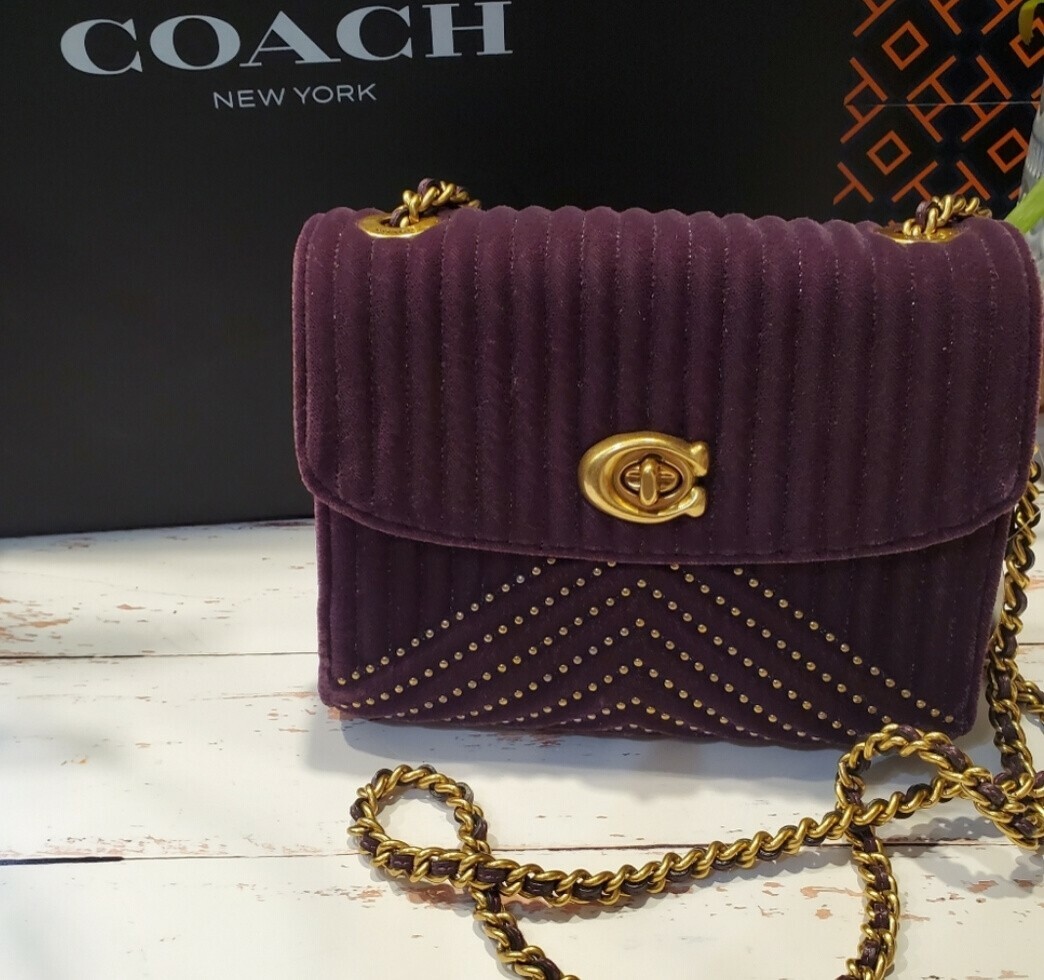 coach parker quilted convertible shoulder bolsa