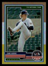 2023 Panini USA Baseball Stars & Stripes #23 Zane Burns Gold