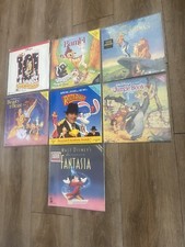 Lot 7 Disney Classic Movies Laserdisc 101 Bambi Beauty  the Beast Roger