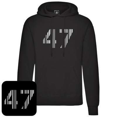 Nd Pullover Hoodie For Agent 47 Enthusiasts Barcode Logo Ebay