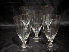Vintage 1950s FOSTORIA 6.125" Iced Tea Glass COURTSHIP 14 Ounce - Set Of 5 - USA