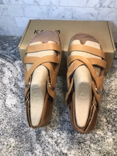 kalso earth shoes 10 womans Dalyla leather cognac brown sandal NIB new in box - Picture 8 of 19