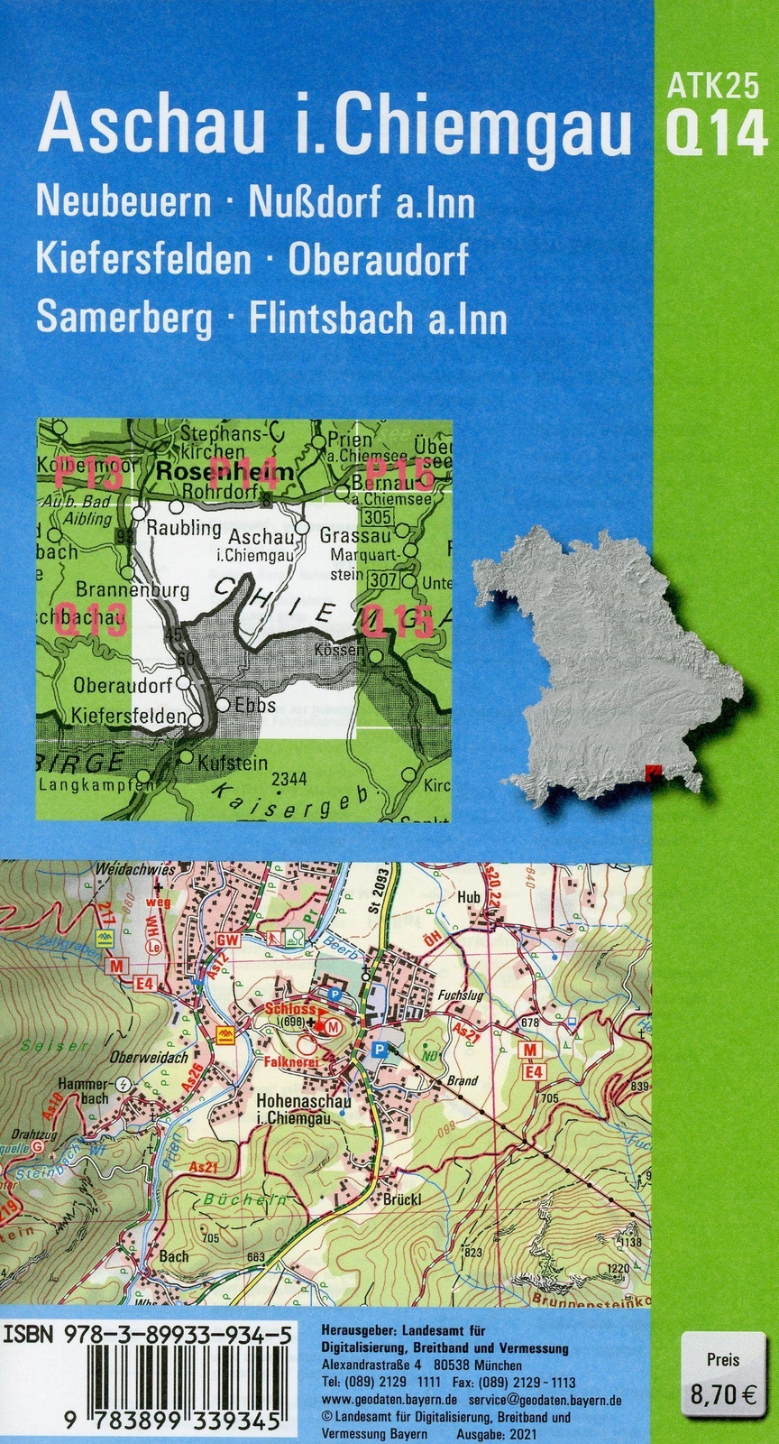 Thumbnail - Aschau I.chiemgau 1:25 000 | Digitalisierung | (land-)karte | Deutsch