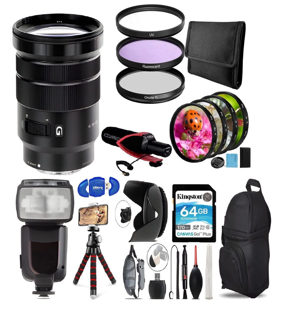 Sony E PZ 18-105mm f/4 G OSS Lens Piece Filter Multi-Product