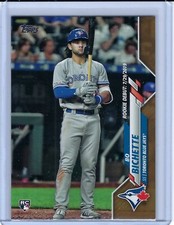 Bo Bichette 2020 Topps Update Series U-1 Debut RC Gold Parallel #/2020 Blue Jays