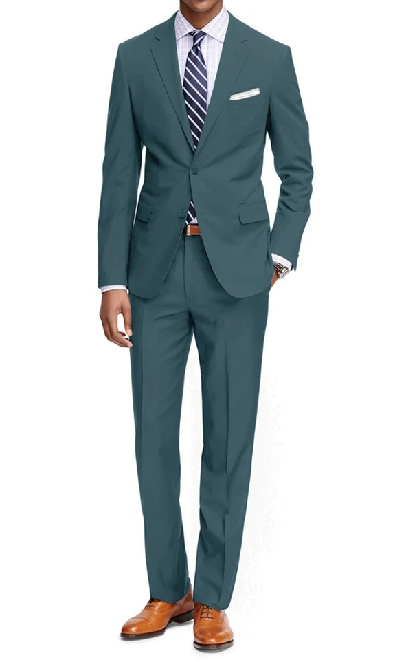 Men's Two Piece Classic Regular Fit Suits - Image 3 of 4