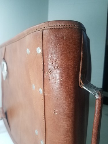 Handmade World Brown Leather Messenger Bags 16" Backpack Satchel Laptop Bag - Picture 11 of 11
