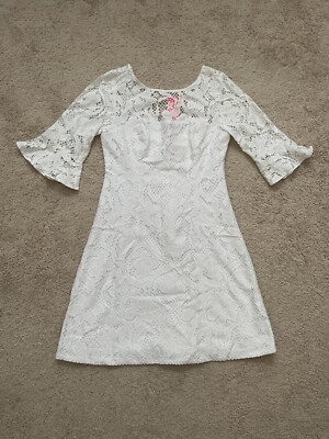 Lilly Pulitzer - Allyson Shift, Resort White, Floral Vines Lace - Size 6 - NWT | eBay Lilly Pulitzer - Allyson Shift, Resort White, Floral Vines Lace - Size 6 - NWT | eBay