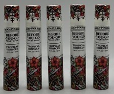 5PK Poo Pourri Before You Go Toilet Spray TRPOICAL HIBISCUS .34 FL OZ EACH