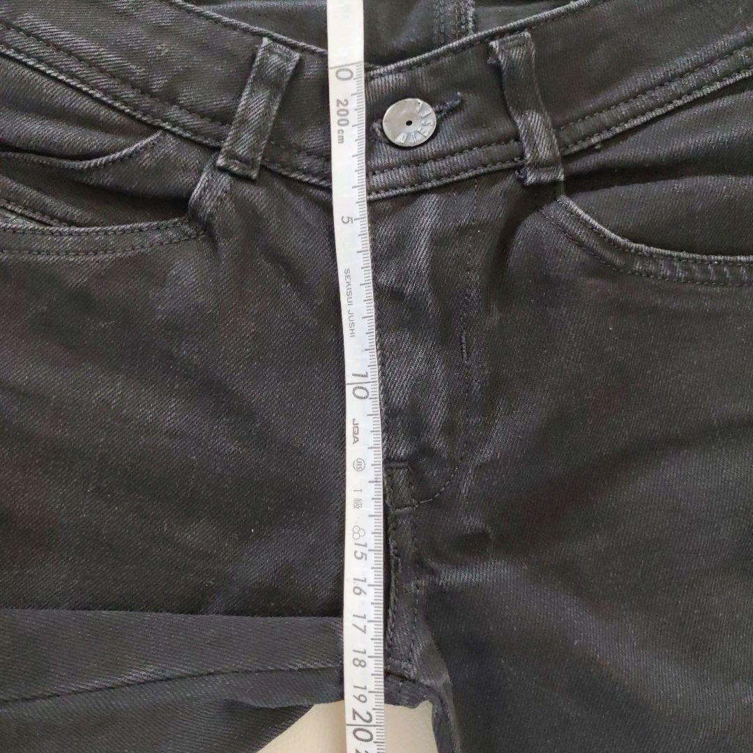 Diesel Women M Damaged Denim Jeans Black Made In Italy Slim Fit