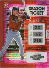2022 Chronicles Contenders Optic Pink Pulsar #15 Jake McCarthy Diamondbacks RC
