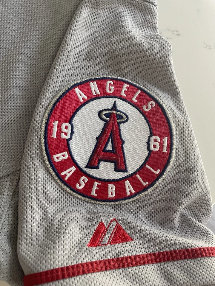 Authentic Stitched Majestic Size 48 Los Angeles Angels Mike Trout Jersey  - Image 4 of 4