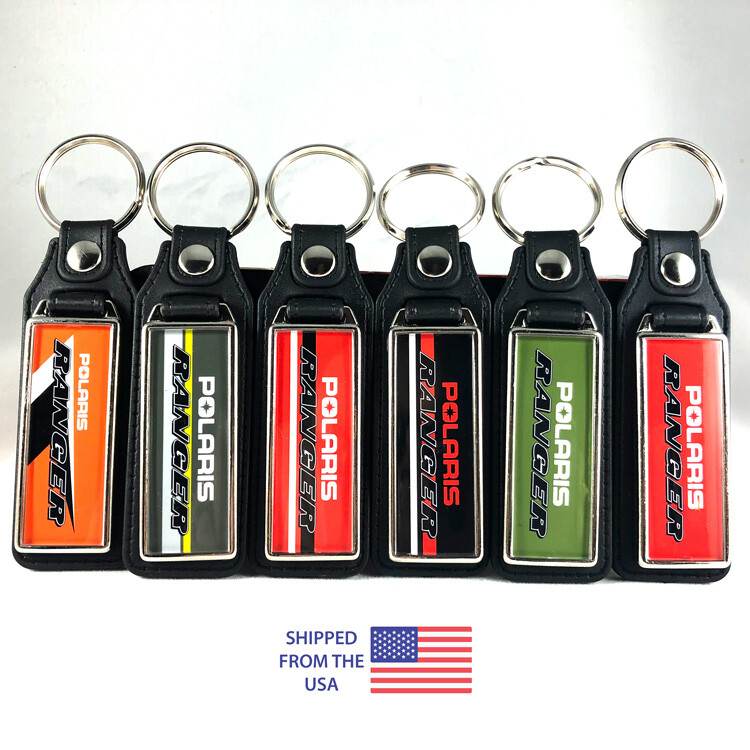 Key Fobs Key Ring Keychain for Polaris Ranger (2-Pack)