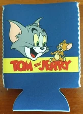 FUN/FUNNY RETRO CAN/BOTTLE HOLDER KOOZIE! COOZIE! TOM & JERRY! FREE SHIPPING!