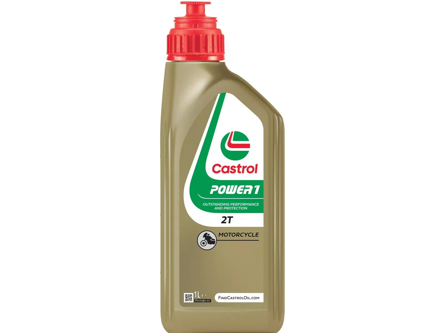 Castrol POWER1 2T Semi Synthetic 2 Stroke Motorcycle Engine Oil - 1 Litre 1L
