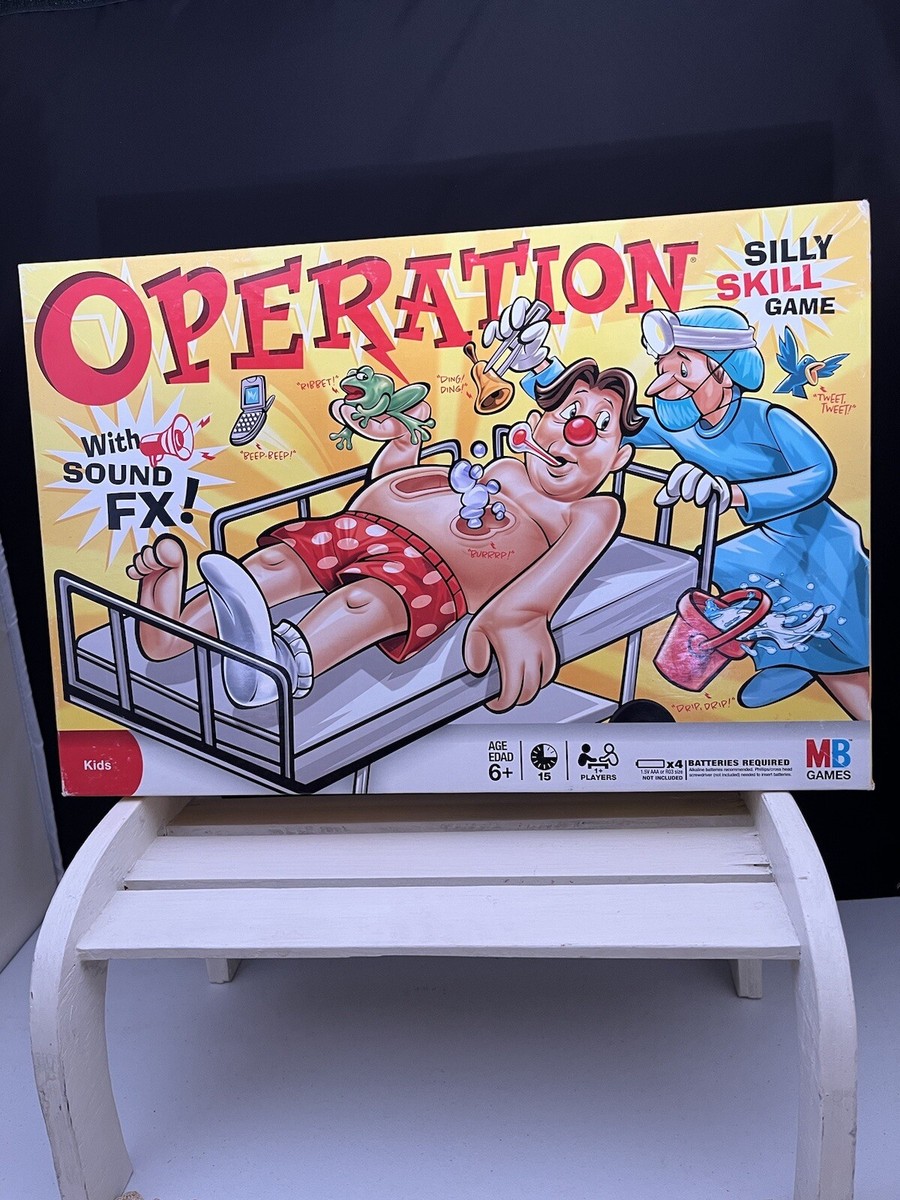 OPERATION: SILLY SKILL GAME (2008 Hasbro board game) With