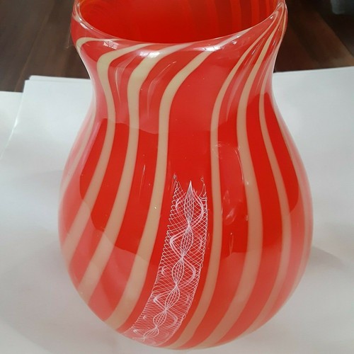 Michael A. Wunderlich - Hand Blown Glass Vase- (Signed) - 第 9/10 張圖片