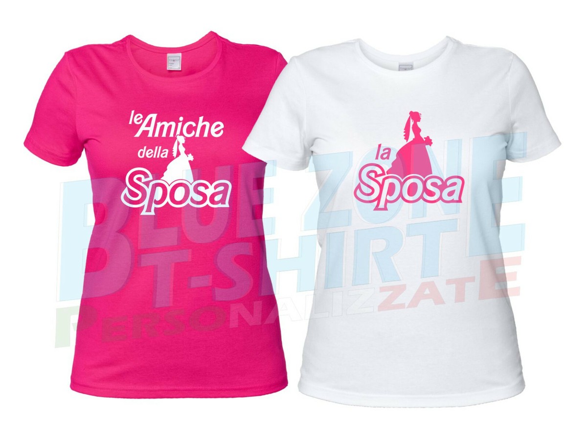 Magliette Personalizzate Addio al Nubilato Sposa e Amiche Team