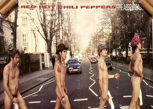 RED HOT CHILI PEPPERS THE ABBEY ROAD EP PROMO POSTER VINTAGE 1988 EMI AMERICA - Picture 2 of 17