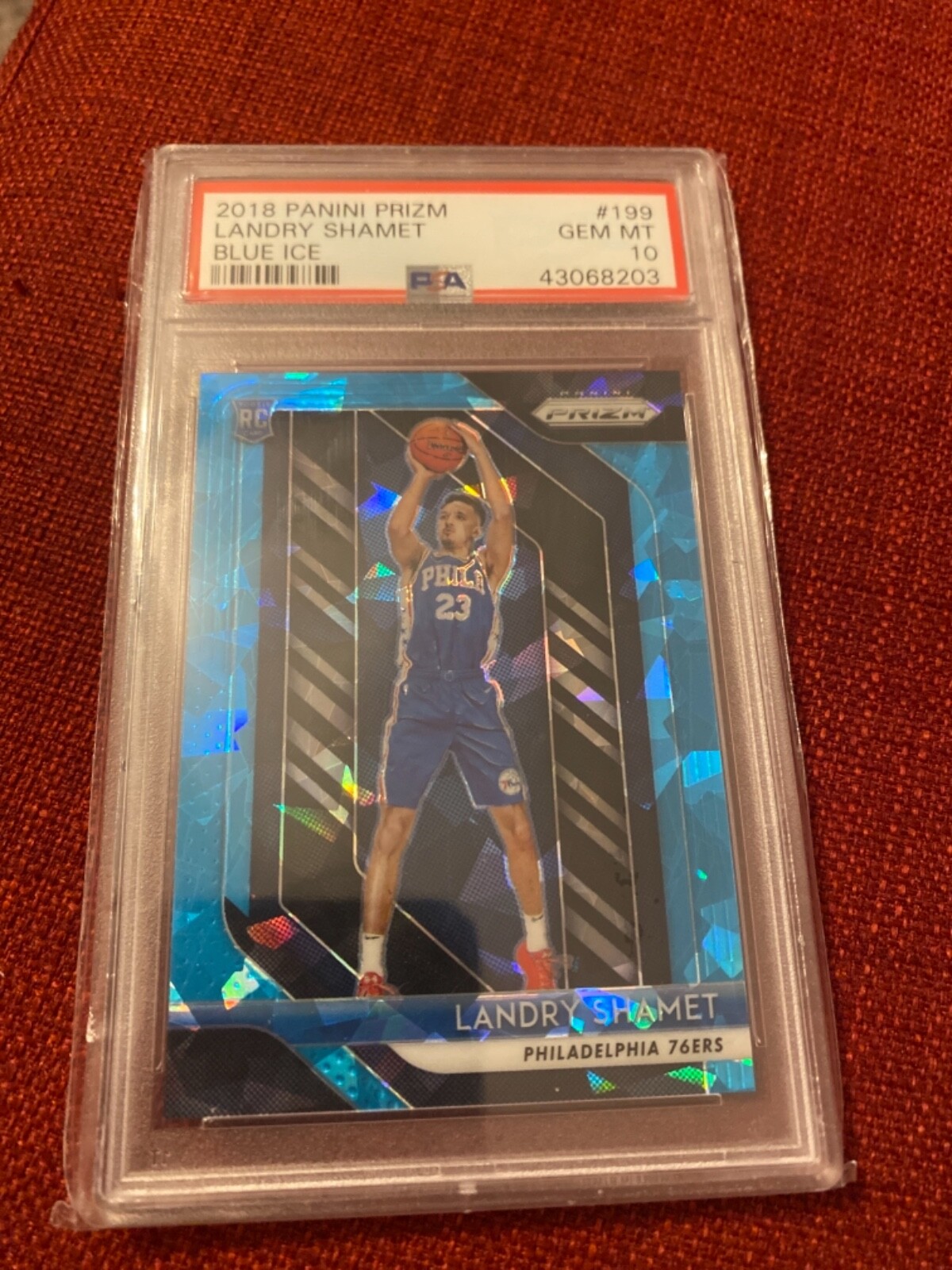 Landry Shamet 2018 prizm blue ice psa 10 #38/99