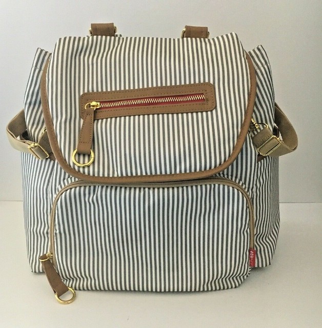 skip hop french stripe diaper bag