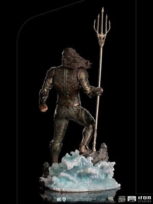 Statue Aquaman Justice League Zack Snyder - Iron Studios 1/10, Résine, 11.4 Pouces, Neuve Sous Boîte