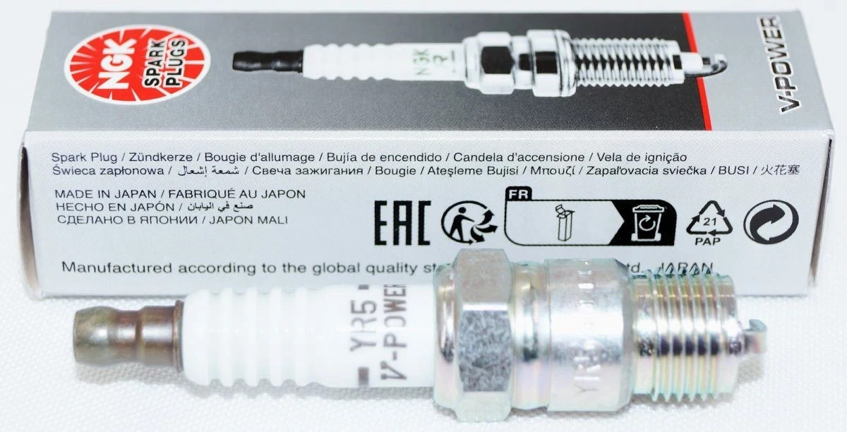 Genuine NGK 7052 YR5 V-Power Spark Plug  FREE SHIPPING