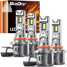 9005 9006 LED Headlight Kit Combo, 4-Pack 48000LM 6000K Cool White