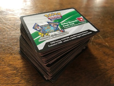 1000 Pokemon TCGL Online Code Cards - Random Assortment - Unused Bulk
