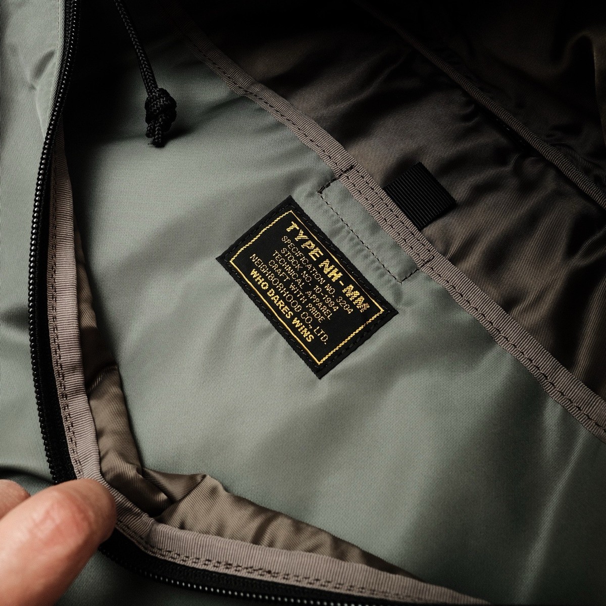 Porter X Neighborhood Nylon Messenger Cross Body Bag Army
