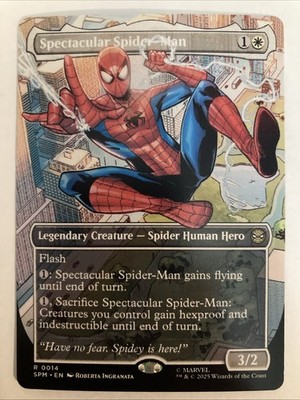 Spectacular Spider-Man トレーディングカード 2枚セット Spectacular Spider-Man (Borderless) Marvel's Spider-Man Regular