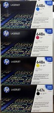 HP LaserJet 647A 648A CE260A CE261A CE262A CE263A CMYK Toner Set Genuine NEW