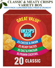 Multipack Crisps Variety Box 20x25g Classic & Meaty Snacks Party Pack | UK