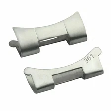 2 PC 361  END PIECE LINK FOR ROLEX OYSTER 19MM WATCH BAND STAINLESS STEEL
