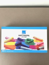 COLOUR BLOCK 80pc Soft Pastels for Artists I Color Chalk Pastels Set - Used