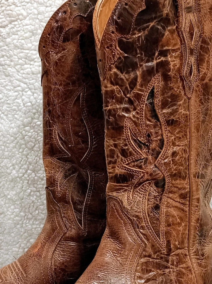 BOULET - Botas, Cuero Hecho a Mano, Puntera Cuadrada, Mujer 9, Vaquera Vaquera, Canadá Foto 2 de 4