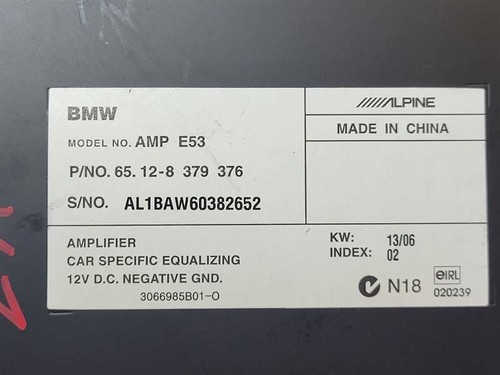2006 BMW X5 E53 X5 AMPLIFIER 8379376 - Picture 4 of 5