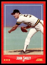 1988 Score John Smiley Rookie Pittsburgh Pirates #287