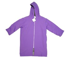 MACAR Coat Youth 8-9 Purple Hooded Softshell Fleece Lined Winter Parka NWT