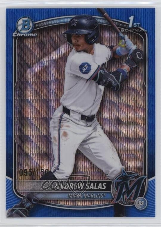 2025 Bowman Chrome Prospects Blue Wave Refractor /150 Andrew Salas #BCP-156 06l3