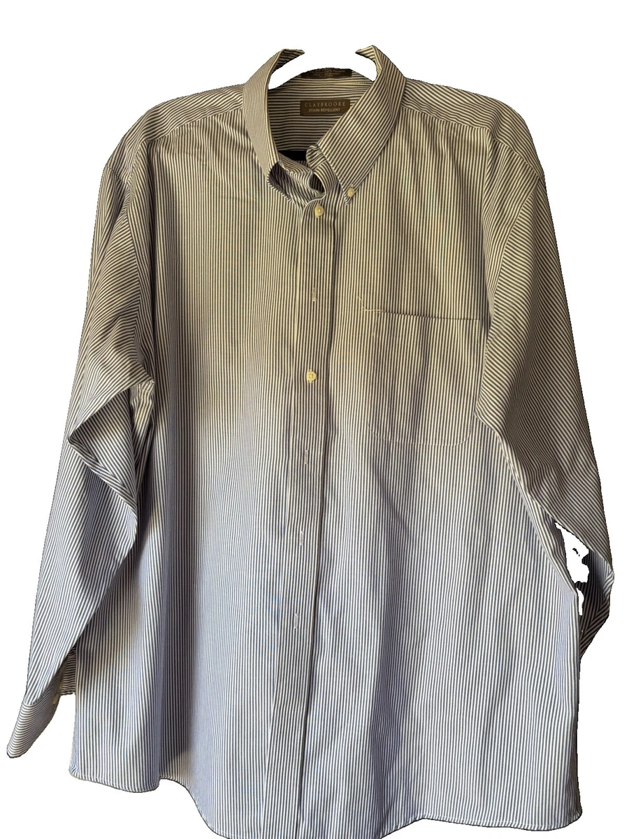 claybrooke dress shirts LOT of 3 Dockers Claybrooke Van Heusen Dress Casual Mens 15 Shirts Pockets